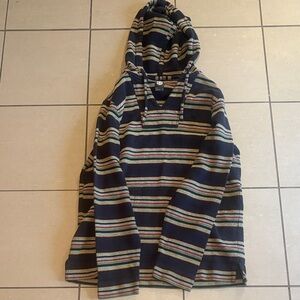 Element Striped Hooded Sweater Large 100% Cotton